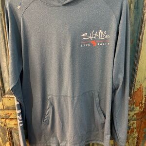Salt Life Men’s Performance Gear Blue Hoodie